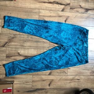 Champion Duo Dry Leggings Green Blue Tie Dye